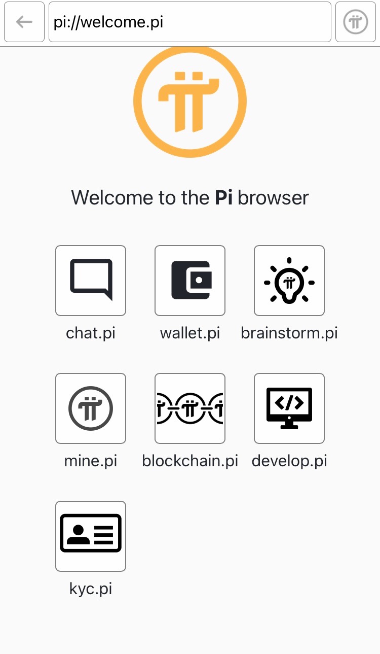 wallet.pi trên Pi browser