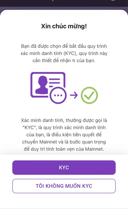 Thư mời thông báo KYC