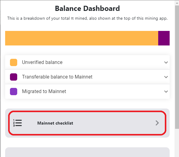 Kiểm tra tiến độ hoàn thành Mainnet