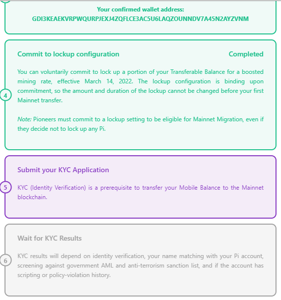 Kiểm tra tiến độ hoàn thành Mainnet