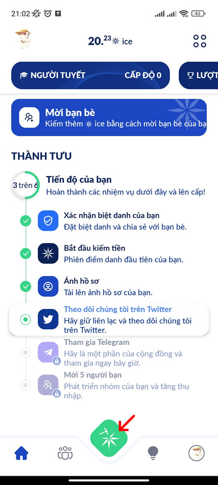 Nhấp để khoá Ice Network