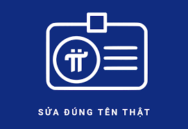 Sửa đúng tên thật