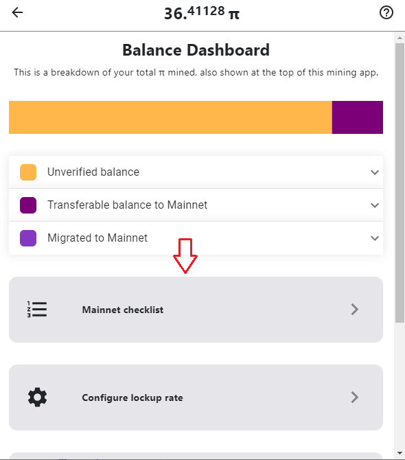 Chọn Mainnet Checklist