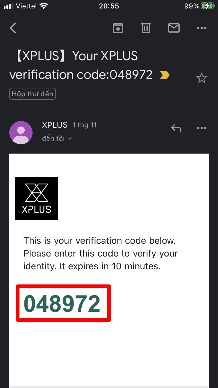 Đăng ký tài khoản XPLUS XCOIN